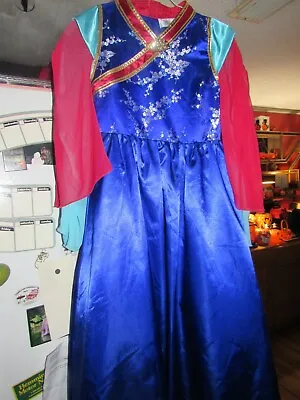 Girls DISNEY PARKS EXCLUSIVE Castle Collection Mulan Halloween Dress Size 10-12 • $39.99