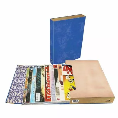 BCW Comic Book Stor-Folio Storage Portfolio Box Carrying Case - BLUE Book Style • $13.99