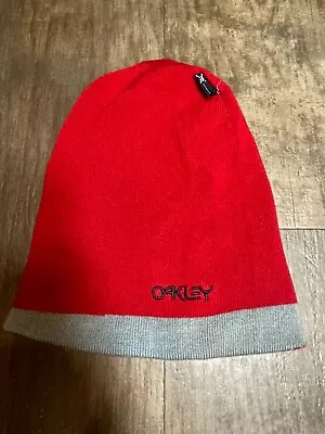 Oakley Beanie Hat Adult Red One Size Fits Most • $13.48