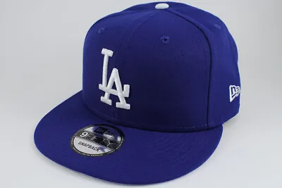 New Era 9fifty Basic Snapback Hat Cap Mlb Los Angeles La Dodgers Blue Adult Men • $36.99