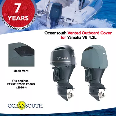 Oceansouth Vented / Running Cover For Yamaha Outboards V6 4.2L • $121.52