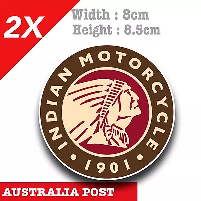 Indian Logo Motorcycle Round Badge Fuel Tank Decal Stickers • $7