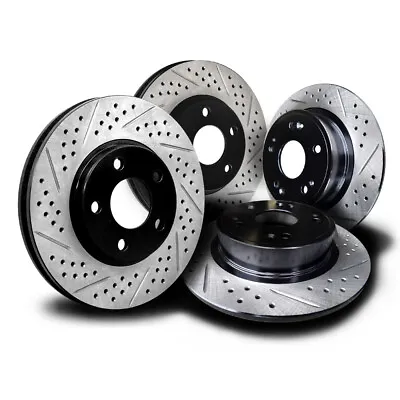 MAZ010SSD Mazda Speed3 2.3L Turbo 07-13 Brake Rotors Cross Drill & Slots • $228.80