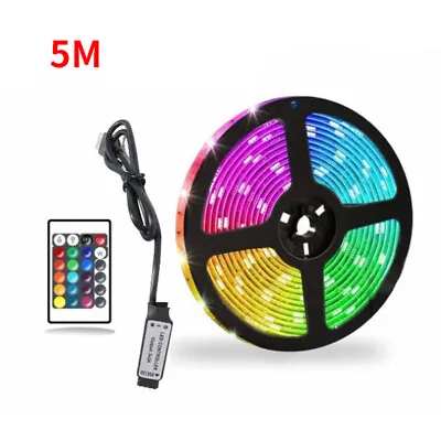 5M-30M LED Waterproof Strip Light Bluetooth 5050 RGB Color Changing Tape Outdoor • £3.99