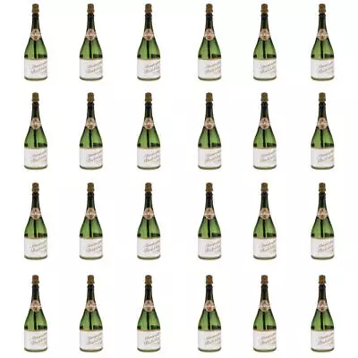 24x Mini Champagne Bubbles Bottle Wedding Party Favors • £13.51