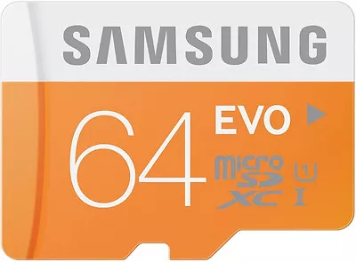 Samsung EVO 64GB Micro SD SDXC Class 10 Memory Card For Samsung Galaxy S7 S8 S5 • $11.50