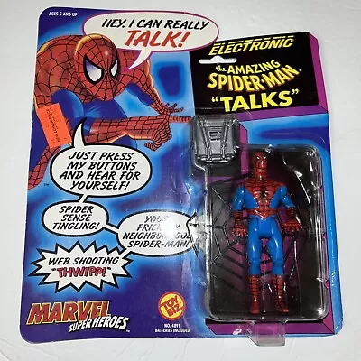 Marvel Super Heroes Electronic Amazing Spider-Man  Talks  Toy Biz 1991 • $9.95