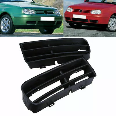 1Pair Fit For VW Golf MK4 1998-2006 Bumper Grilles Fog Light Lower Grilles Cover • $20.79