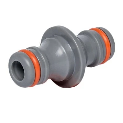 2 Way Garden Hose Connector Joiner Coupler Watering Water Pipe Tap Male Grey • £1.99