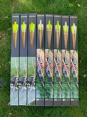 Long Bow Arrows - 3Rivers  Sherwood  Wood Arrows 6-pack BRAND NEW • $45