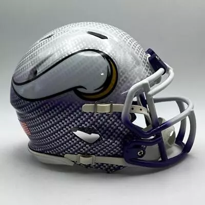 Minnesota Vikings CUSTOM 2-Tone Hydro-Dipped Mini Football Helmet • $140
