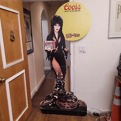 ELVIRA MISTRESS OF THE DARK [Rare 1987] Coors MASSIVE Cardboard Store Display-A • $225