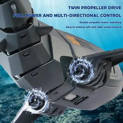 RC Boat Camera 2.4g Remote Control Waterproof Submarine New GX Shark W6M7 • $62.69