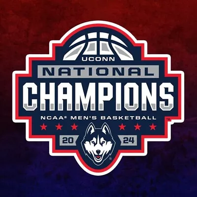 Ncaa 2024 Uconn Huskies Mens Basketball National Champions Weahtherproof Decal • $3.49
