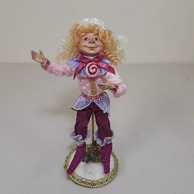 Mark Roberts Doll Fairy Wings Pink & Fuchsia Includes Winter Stand Original Tag • $69