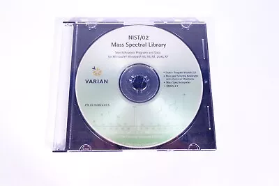 Varian NIST/02 Mass Spectral Library • $395