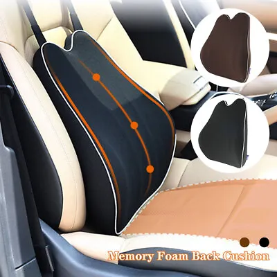 Home Office Chair Cushion Memory Foam Pillow Back Lumbar Support Car Seat⊕ • £21.32