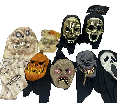 Set Of 8 Vintage Halloween Mask Lot B4 • $29.95