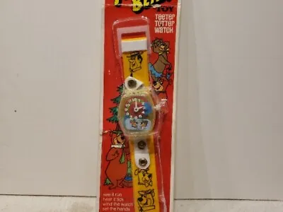 SCARCE VTG NEW 1979 Lakeside Yogi Bear Teeter Totter Child's Toy Watch Hong Kong • $16.99