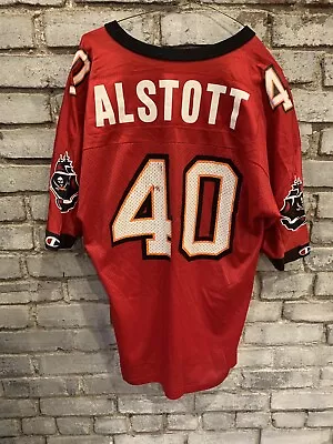 Mike Alstott #40 Tampa Bay Buccaneers NFL Champion Jersey 48 XL Vintage Rare Red • $50