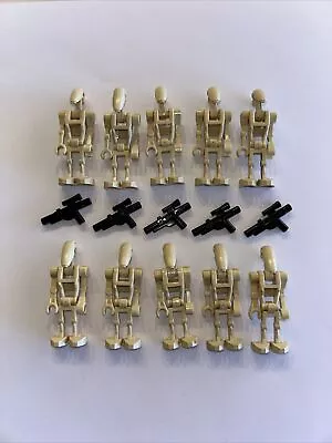 LEGO Star Wars Battle Droid Minifigures Lot Of 10 With 5 Blasters • $24.99