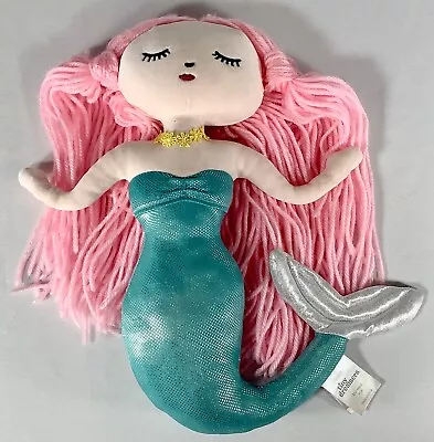 Tiny Dreamers Mermaid Plush Doll Sleeping Green Body Pink Hair 16  EUC • $18.99