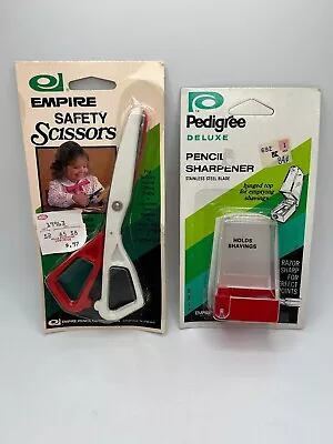 Vintage Pedigree Empire Kids Child’s Safety Scissors And Pencil Sharpener • $12.35