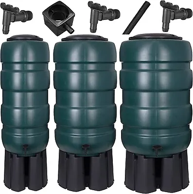 Water Butt Rainwater Collector Space Saving Plastic Storage Tank All Sizes • £86.62