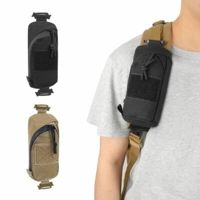 $15.78 • Buy Tactical Phone Pouch Backpack Shoulder Strap Belt Waist Pack Phone Holder Case