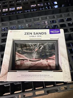 Relaxus Zen Sands Art Display. 8  Decorative Tabletop Moving Sand Picture Frame • $19.99