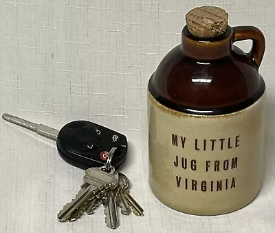 Vintage My Little Jug From Virginia Moonshine Jug W/Cork Made In Japan Souvenir • $19.99