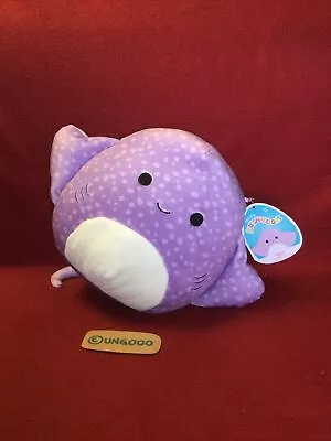 8” AZIZA Spotted Purple STINGRAY Manta Ray Squishmallow Plush Toy NWT 2021 • $19.50