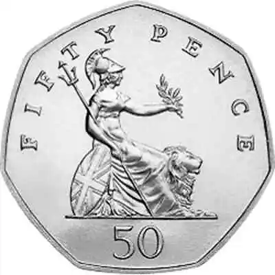50p Large Britannia Fifty Pence Coin From BU Set Choice Of Year 1985 To 1997 • £14.99