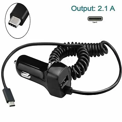 Quality Universal In Car Charger Type-C USB Charge Cable 2000mAH + USB Adaptor • $21.01