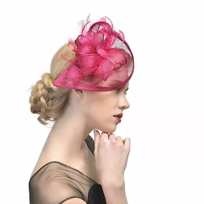 Women Fascinator Headband Aliceband Hat Weddings Ladies Day Royal Ascot Hat • £8.66