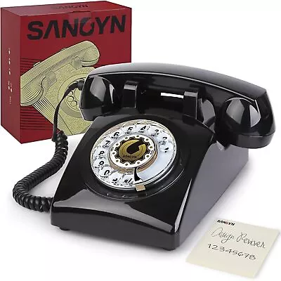 Retro Rotary Dial Phone 1960S Vintage Landline Telephone Old Fashioned Corded P • $58.06