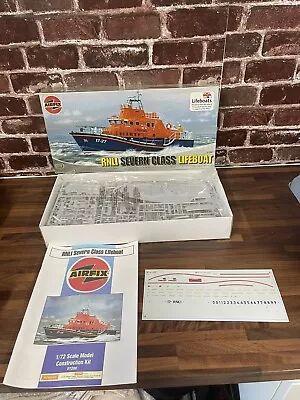 (05) Airfix RNLI Severn Class Lifeboat 1/72 Scale Model • £25.55