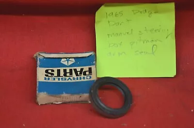 NOS 1963-69 Dodge Dart Manual Steering Box Pitman Arm Shaft Oil Seal OEM MOPAR • $75