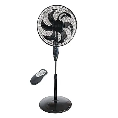 £49.99 • Buy 16  Inch Cooling Oscillating Floor Pedestal Fan 3 Speed Timer Remote Control 