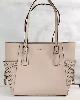 Michael Kors Voyager Womens Soft Pink Stars EW Signature Tote Leather Bag NWT • $159.98