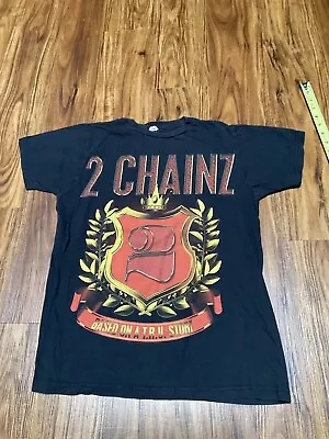 2 Chainz Shirt Mens Large Black Red Based On A Tru Story Hip Hop Rap Tee 2012 • $9.99