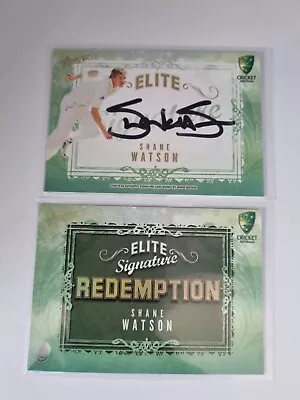 $85 • Buy Cricket Select 2010 Shane Watson Elite Signature / Redemption #37 