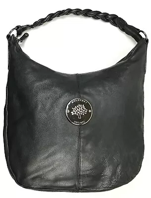 Mulberry Original Black Ladies Genuine Leather Hand-Bag/Shoulder Bag Like NEW~ • $226.67