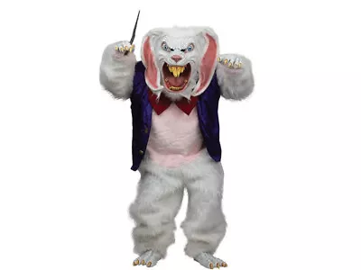 Scary Bunny Mega Costume Halloween Rabbit Mascot Evil Theater Stage Horror Fangs • $233.99