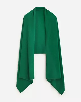 NWT-One Size-J.Crew Oversized Cashmere Wrap - Autumn Pine • $198