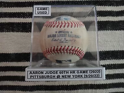 Game Used Ball From Aaron Judge 60th Home Run Game (Stanton Ultimate Grand Slam) • $299