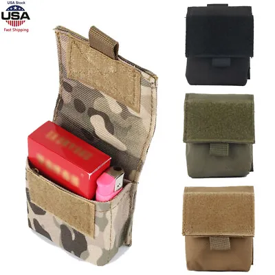 Tactical Molle Military Mini Cigarettes Bag Lighter Pouch Waist Bag Case Utility • $5.87