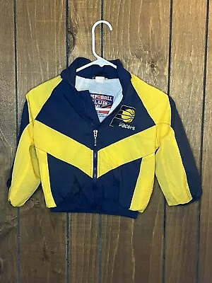 Indiana Pacers Sports Jacket Coat Youth Size 5 Zip Up Blue By Jump Ball Club • $11