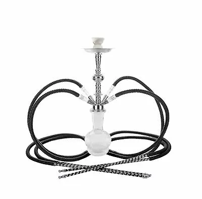 4 Shisha Black Laser Pipe Hookah Hose Best Buy Sale Nargila • $63.86