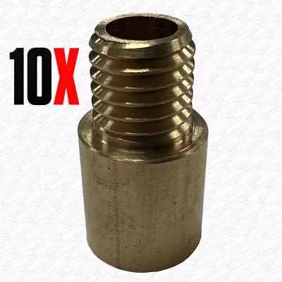 PACK OF 10 X M10 Brass Munsen Ring Clip Extension Post / Single Screw Fixing • £6.15